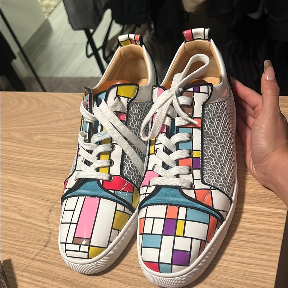 Christian Louboutin Multicolor Patchwork Sneakers - image 1